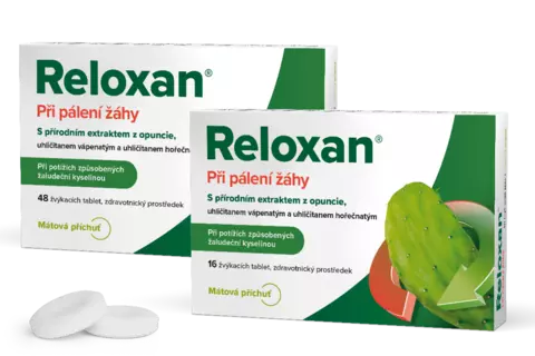 Reloxan krabicky s tabletami