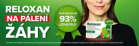 93% uživatelů doporučuje Reloxan na pálení žáhy